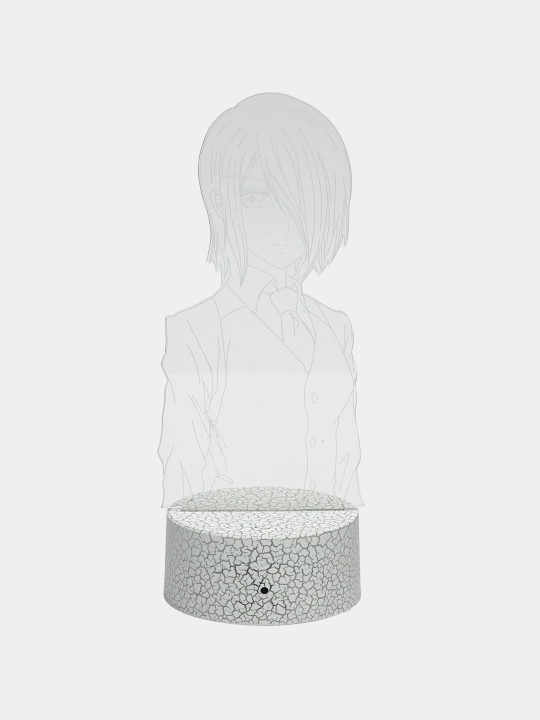 Tungi chiroq Anime Tokyo Ghoul 3D, bosharish pulti, LED RGB yoritgichi va USB bilan, sovga