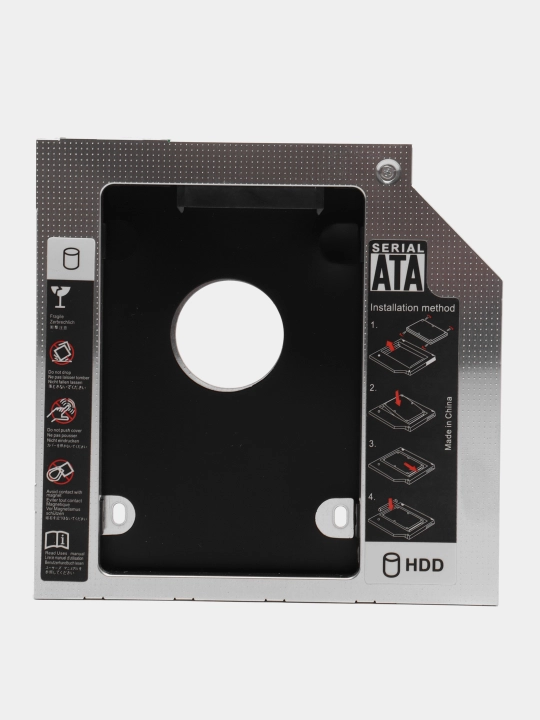 Салазки Optibay, 12.7 мм и 9.5 мм, переходник DVD SSD HDD, адаптер вместо дисковода, Caddy