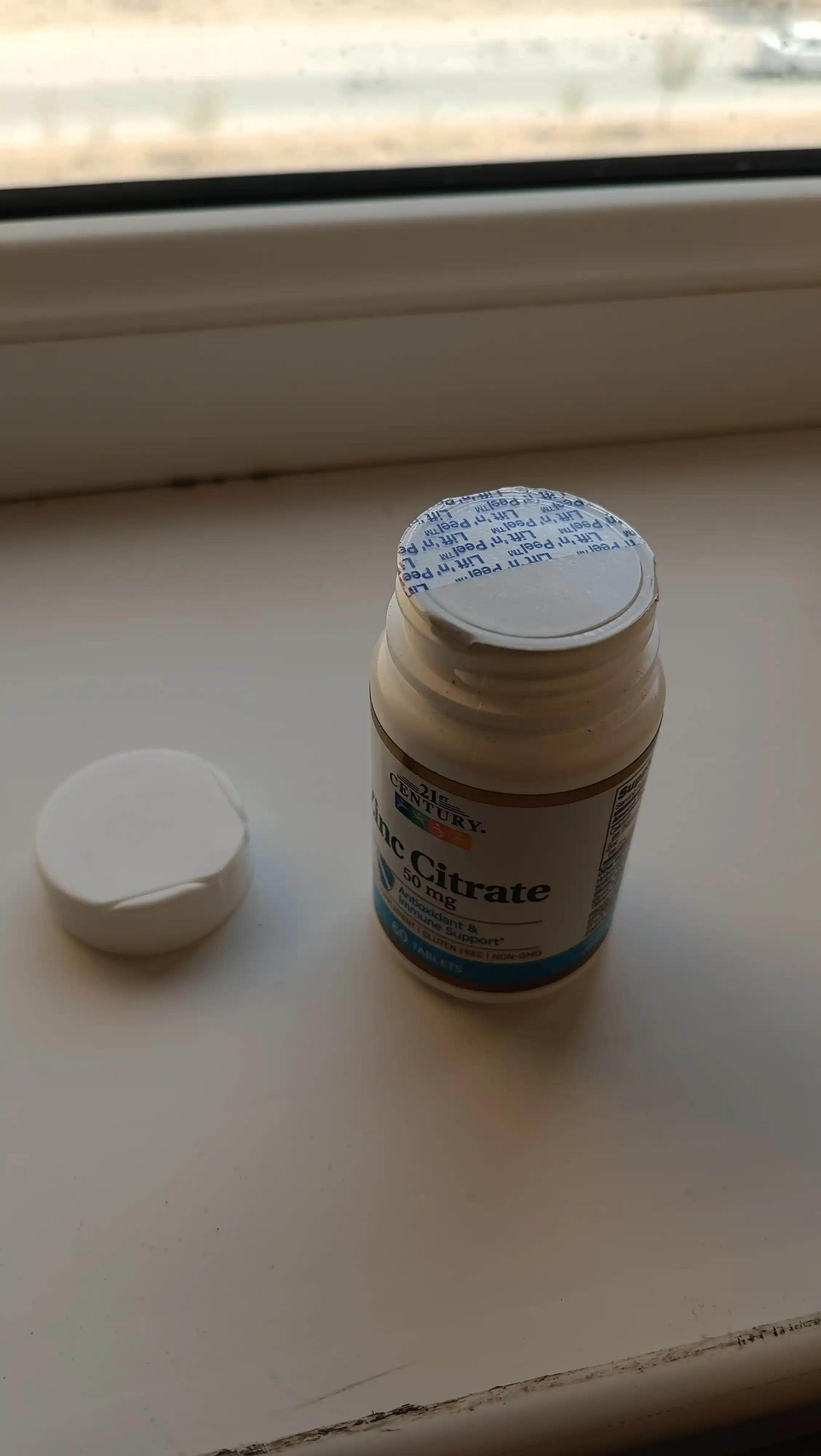 Sink sitrat 21st Century, 50 mg, 60 kapsula