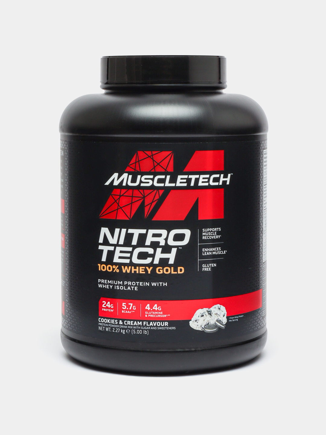 Протеин MuscleTech Nitro-Tech 100% Whey Gold Protein, вкус печенье-крем ...