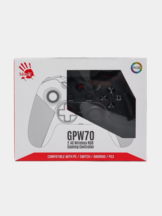 Simsiz geympad A4TECH Bloody GPW70 Sports, qora Joystik