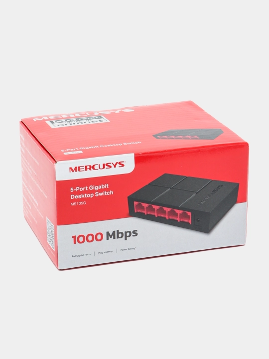 Mercusys MS105G 5-портовый гигабитный свитч, настольный коммутатор 10/100/1000 Мбит/с