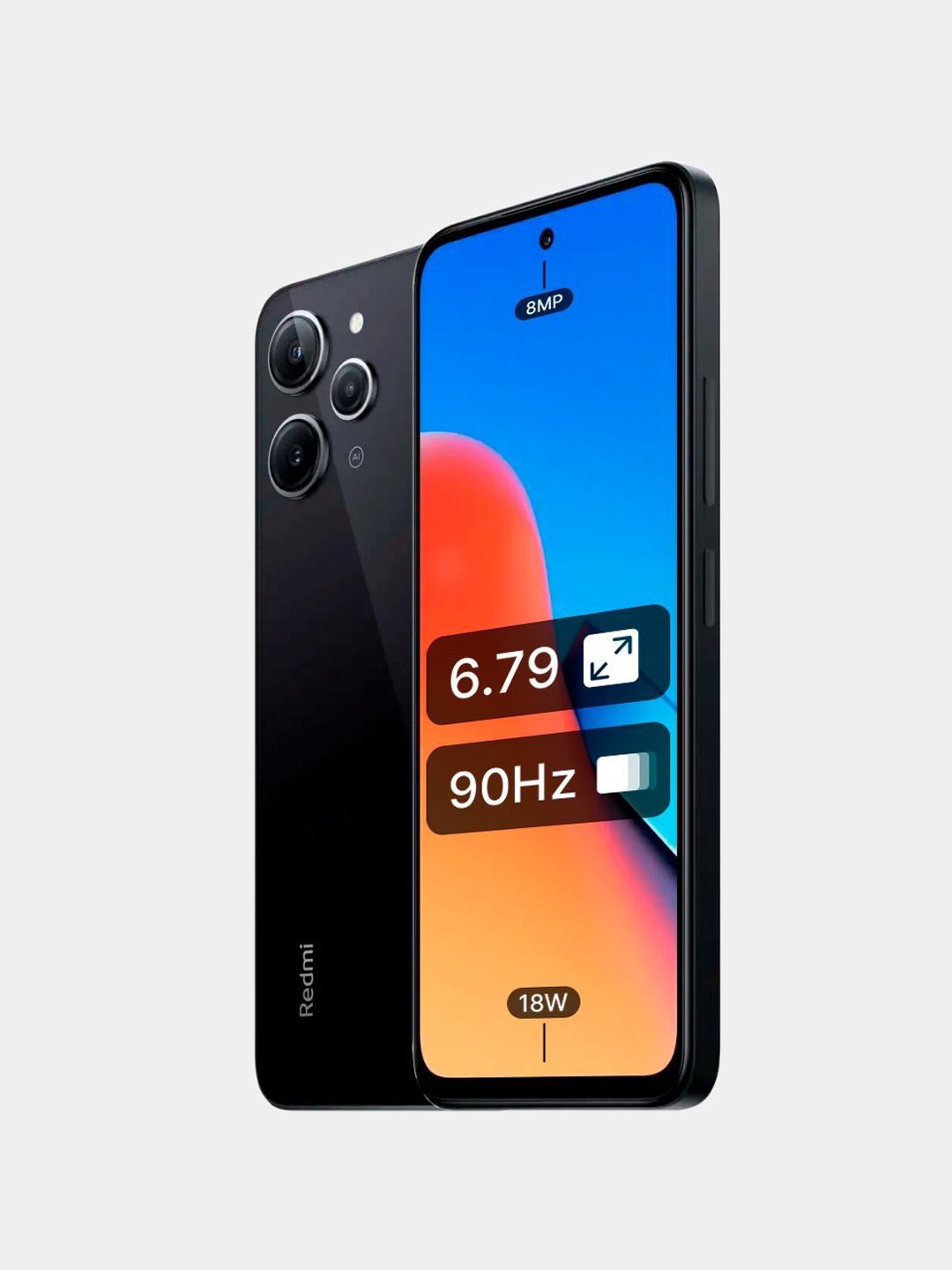 Смартфон Xiaomi Redmi 12 8/256 ГБ, 8/128 ГБ 5000 мА/ч и со сканером отпечатка  пальца купить по низким ценам в интернет-магазине Uzum (985068)