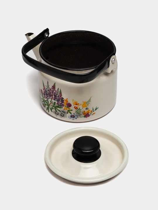 Чайник с крышкой, чайник заварочный, 2.0 л, эмалированный