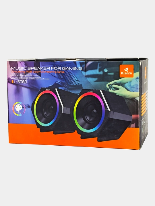 O'yin audio dinamiklari Kisonli L-6060, RGB yoritgichli - 