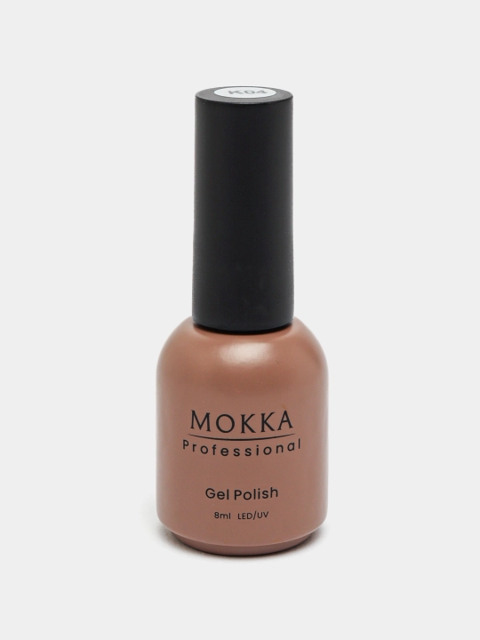 Rangli jel lak MOKKA, UV/LED chiroqda quriting, 8 ml