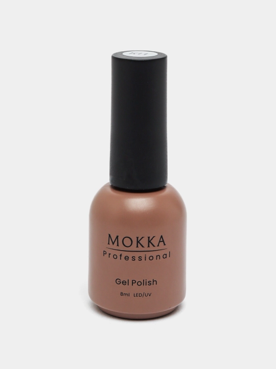 Rangli jel lak MOKKA, UV/LED chiroqda quriting, 8 ml