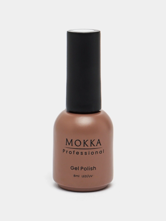 Rangli jel lak MOKKA, UV/LED chiroqda quriting, 8 ml