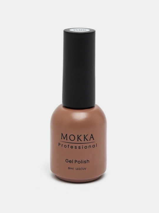 Rangli jel lak MOKKA, UV/LED chiroqda quriting, 8 ml