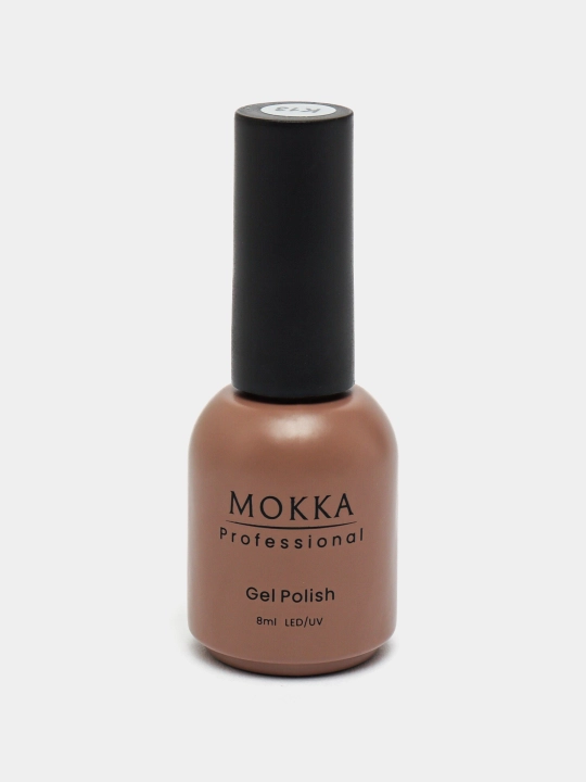Rangli jel lak MOKKA, UV/LED chiroqda quriting, 8 ml