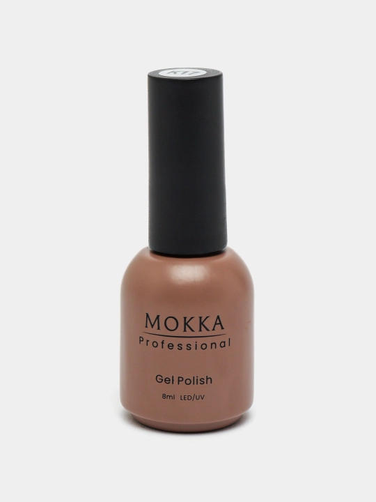 Rangli jel lak MOKKA, UV/LED chiroqda quriting, 8 ml