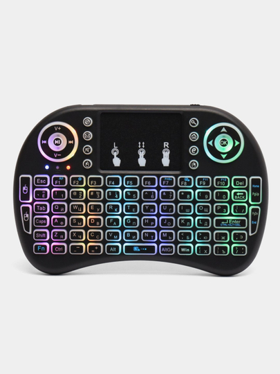 Мини клавиатура i8, с подсветкой, беспроводная, с тачпадом, для СмартТВ, ПК