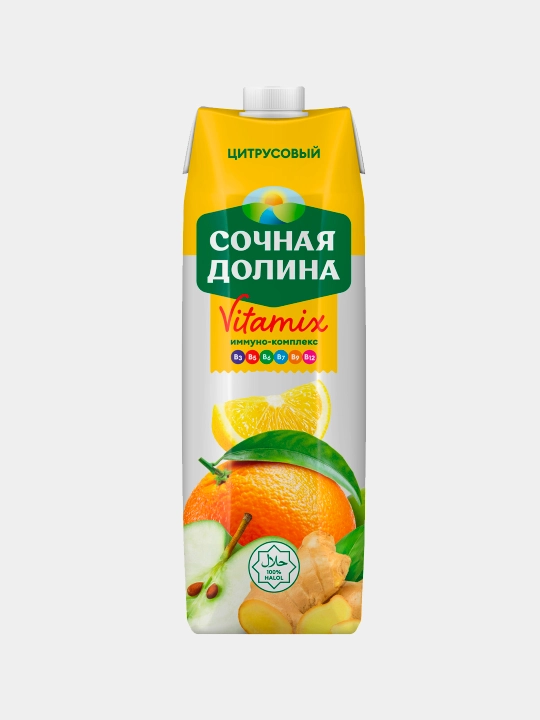 Sharbat Sochnaya Dolina Sitrusli vitamiks, 950 ml - 