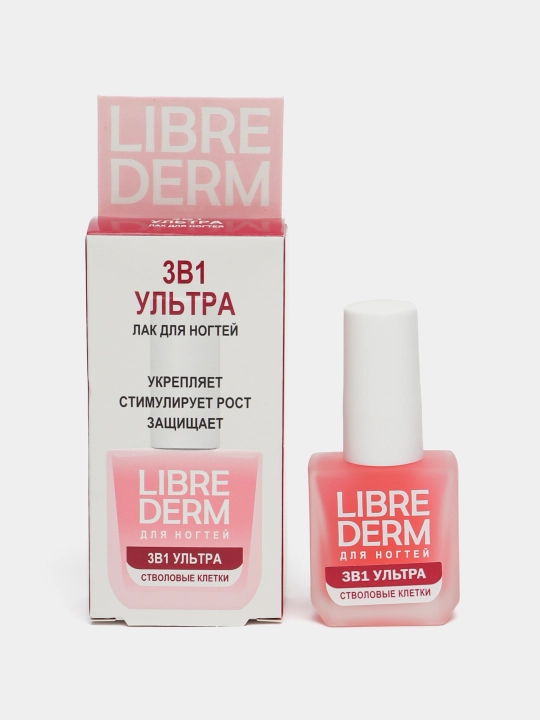 Tirnoqlar uchun 3 ta 1 da ultra, o‘zak hujayrali lak, 10 ml - 