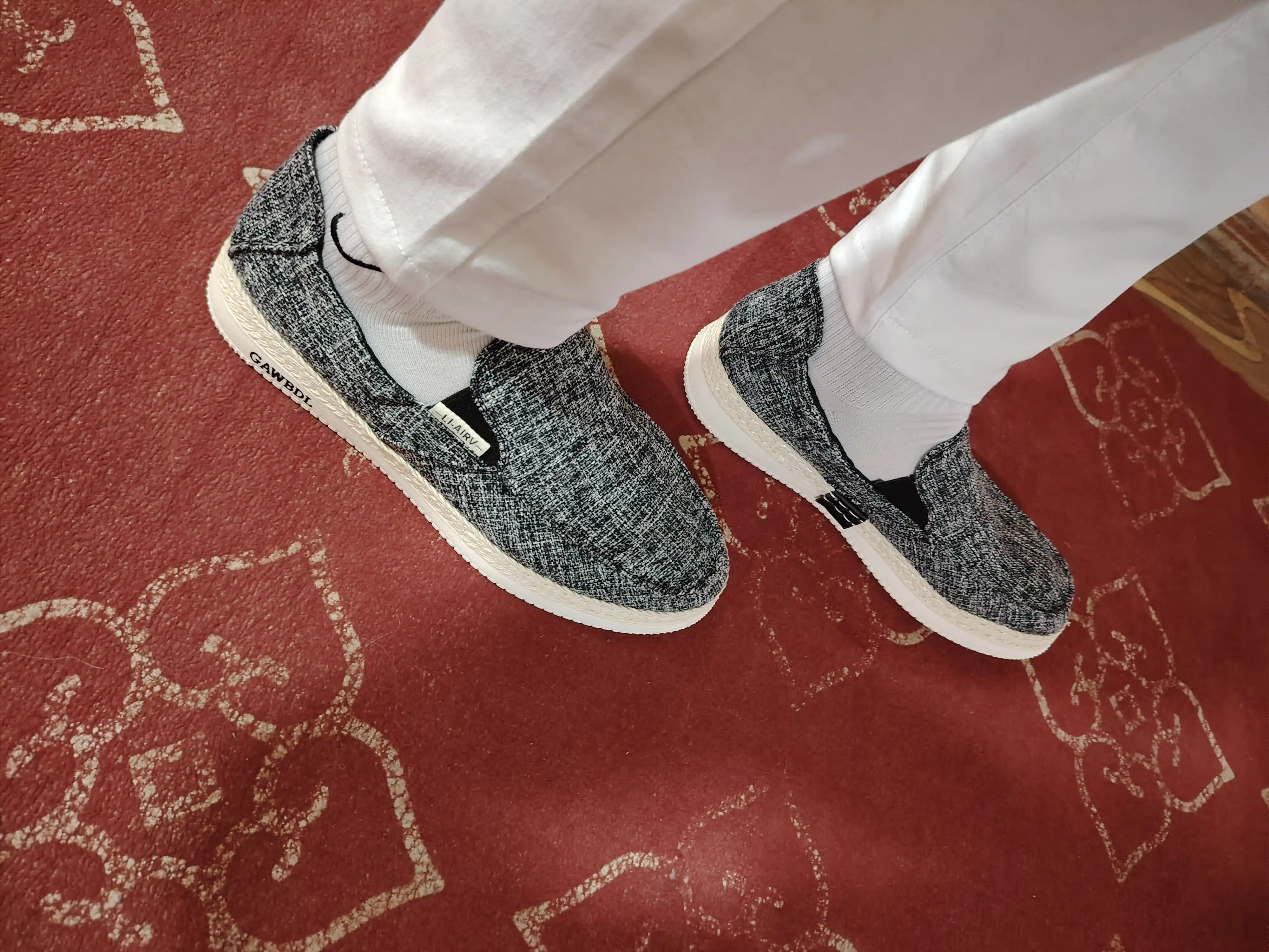 Espadrili erkaklar uchun sliponlar, oyoq kiym, yengil, 3 xil rangda