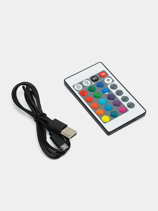 Аниме Наруто, 3D светильник ночник с пультом Naruto, LED RGB подсветкой и USB, подарок