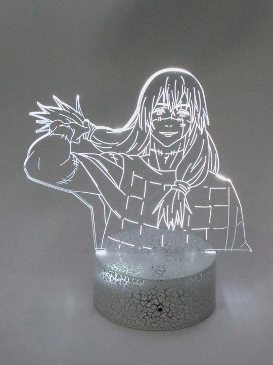 3D pultli chirogi, Anime "Sehirgarlar Jangi" Jujutsu Kaisen  RGB LED yoritgichli - 