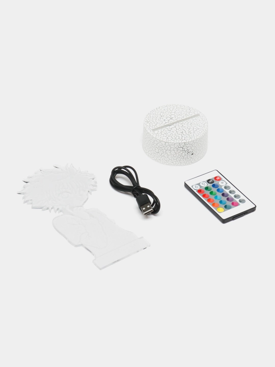 Anime Hunter HxH, pultli 3D chiroq, LED RGB yoritgich va USB