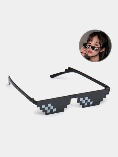 Pikselli quyoshdan saqlaydigan ko'zoynaklar, GTA, Minecraft - 