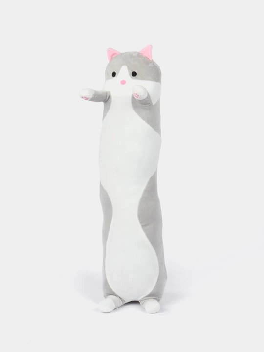 Кот батон, мягкая игрушка-подушка, для обнимашек и сна, антистресс, подарок на 14 февраля