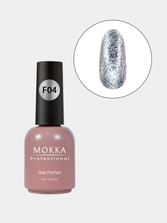 Rangli gel-lak tirnoqlar uchun Daymond MOKKA, UV/LED chiroqda quriting, 8 ml