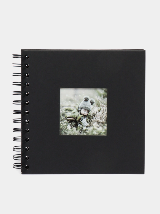 Bolalar, oila, to'y uchun fotoalbom, rasmlar uchun albom, sketchbuk, qora varaqlar bilan