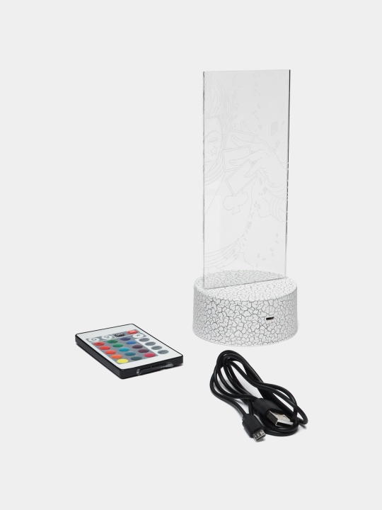 Anime Hunter HxH, pultli 3D chiroq, LED RGB yoritgich va USB