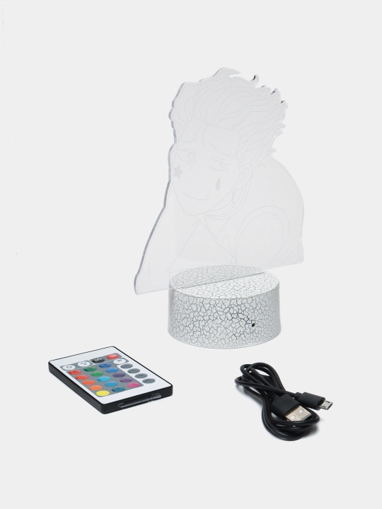 Anime Hunter HxH, pultli 3D chiroq, LED RGB yoritgich va USB