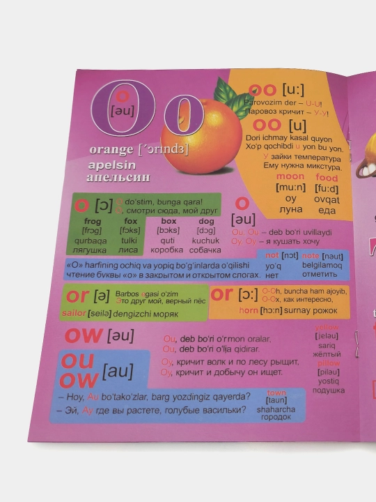 Ingliz alifbosi, harflar va tovushlar. O'zbek va rus tillari