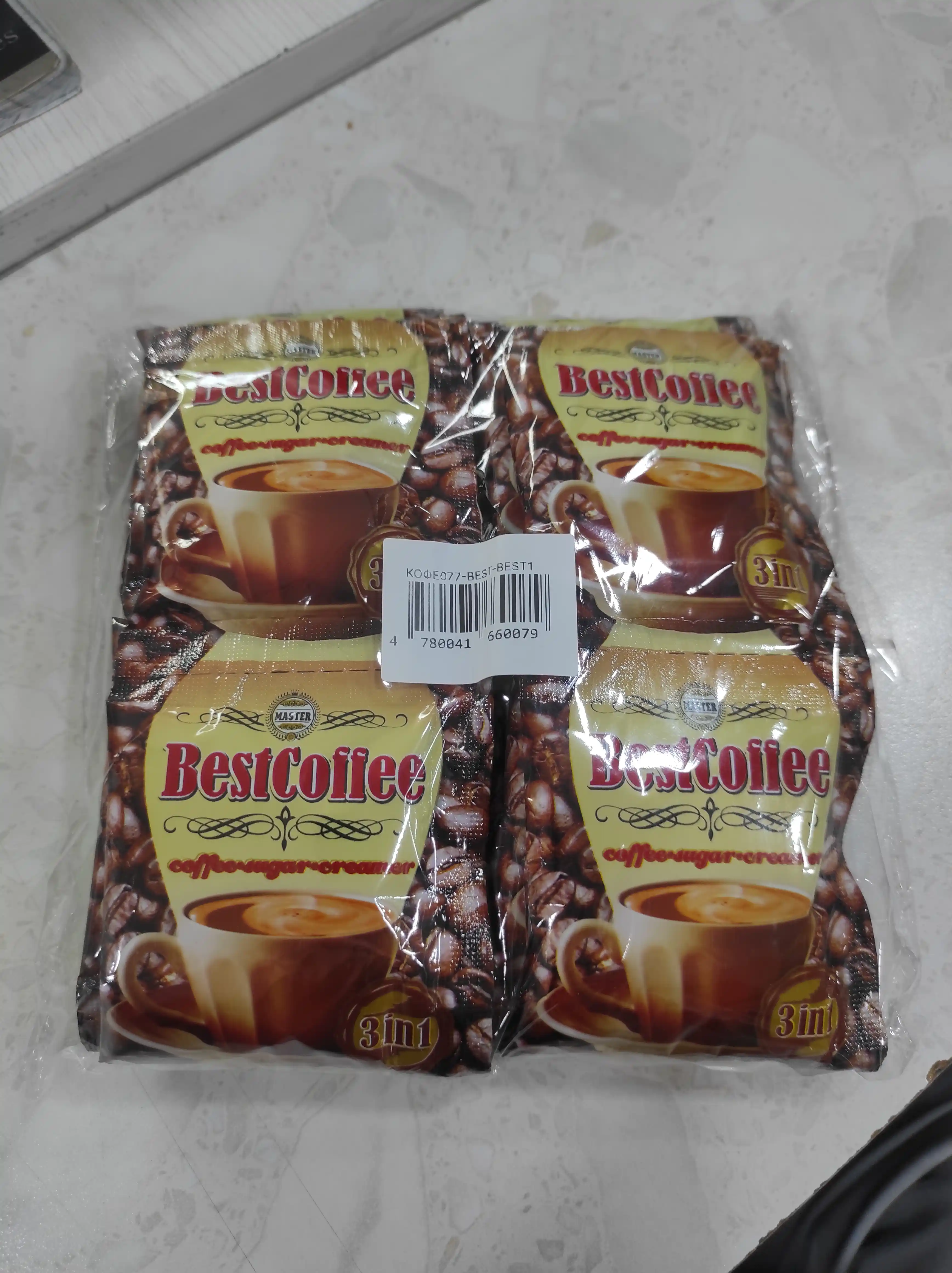 Быстро растворимый кофе BestCoffee 3 в 1, 20 шт * 17 г