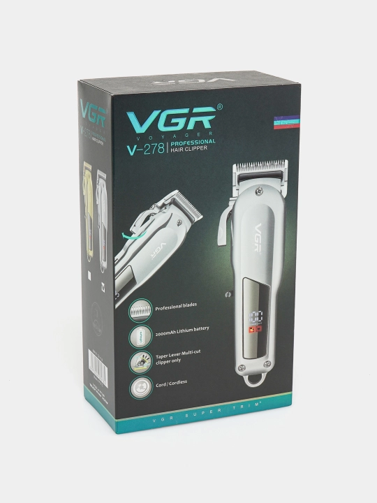 Professional simsiz soch va soqol olish kesish mashinkasi VGR V-278
