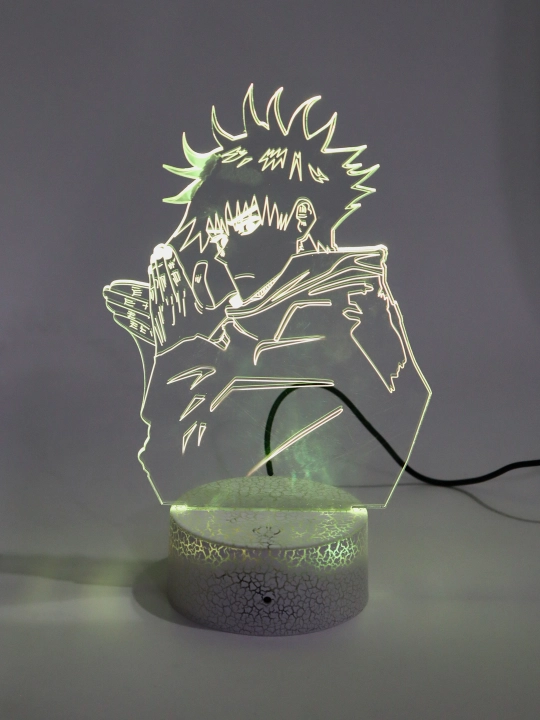 3D pultli chirogi, Anime "Sehirgarlar Jangi" Jujutsu Kaisen  RGB LED yoritgichli - 