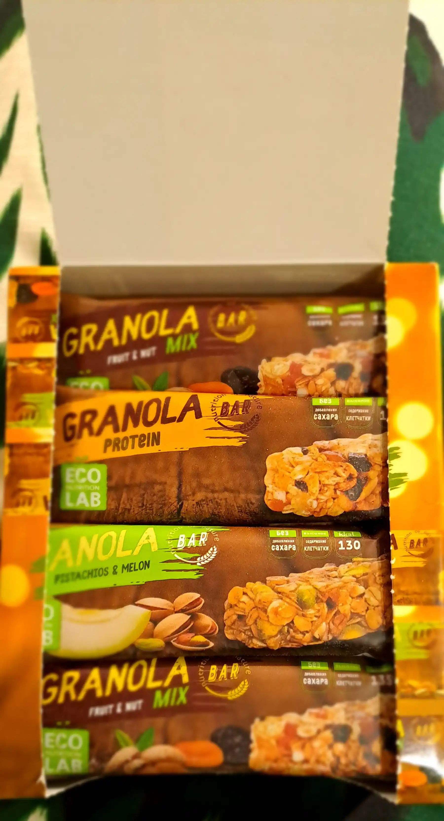 Батончики мюсли Granola ассорти Eco Nutrition Lab, 12 шт