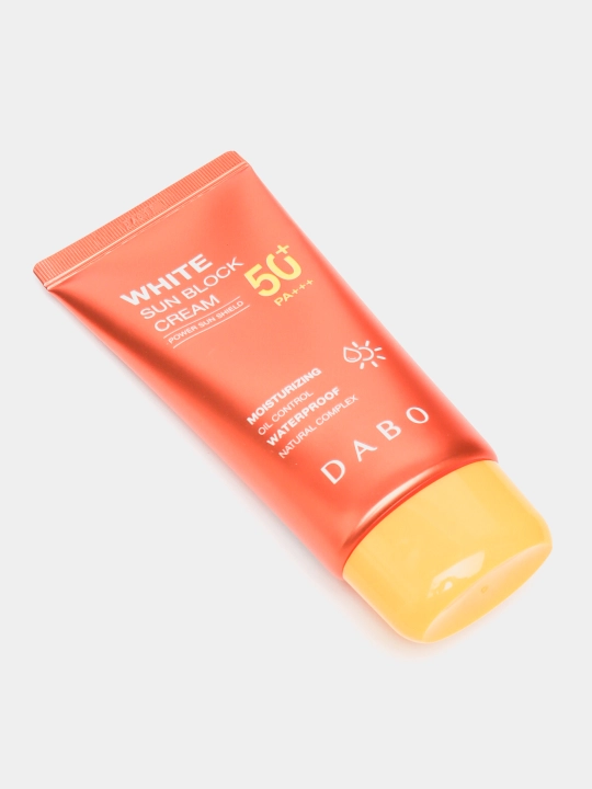 Quyoshdan himoyalovchi krem, DABO, Aloe vera, White sun block, Aloe-vera tone-upSPF50+ PA+++ 70 ml