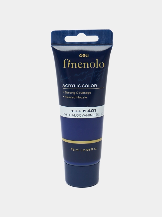 Tubali akril bo‘yoq, Deli, Finenolo EC75-CB, 75 ml