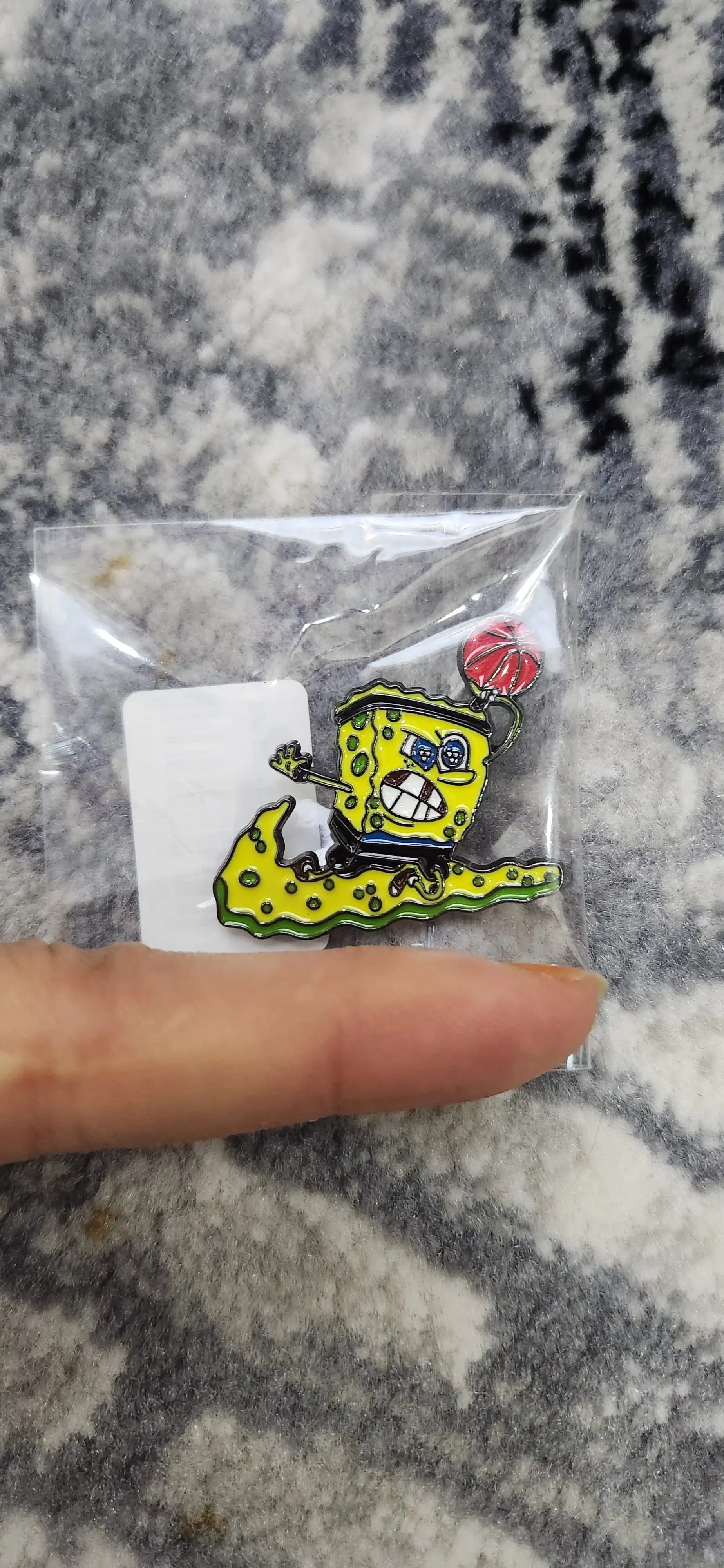 Металлические значки, пин на одежду "Губка Боб Квадратные Штаны, Sponge Bob Square Pants"