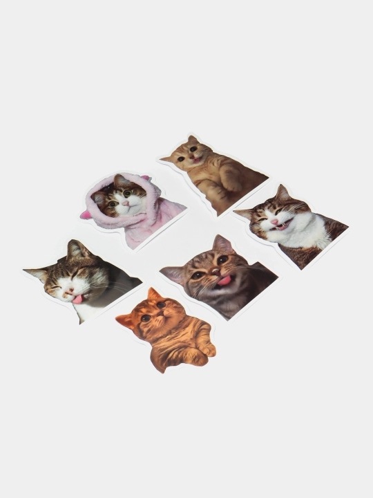 Наклейки стикеры "Мемы, прикол, смешные картинки, милые кошки, котята"