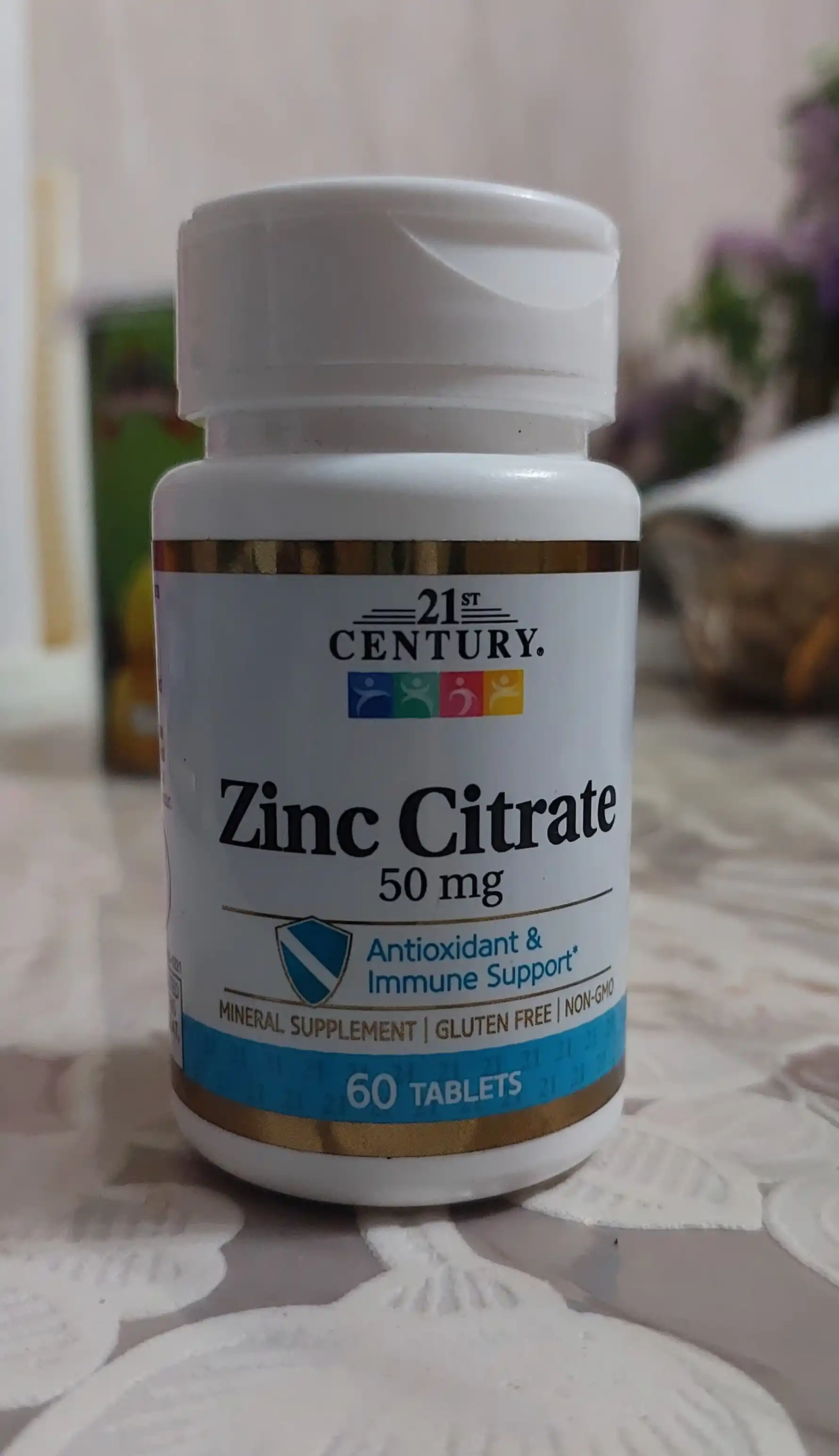 Sink sitrat 21st Century, 50 mg, 60 kapsula