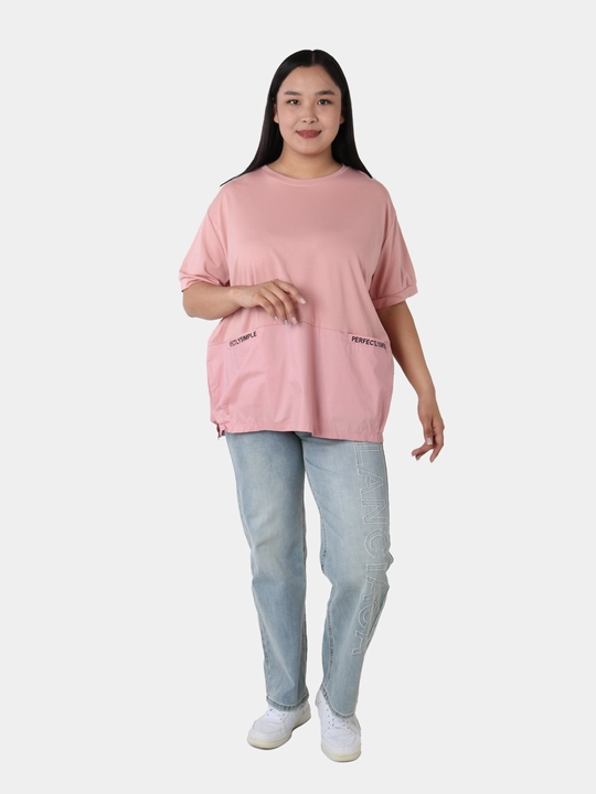 Женская футболка, хлопок, универсальный размер L-XL