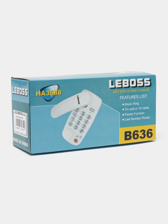 Simli orqali ishlaydigan telfon, uy telefoni Leboss B-636