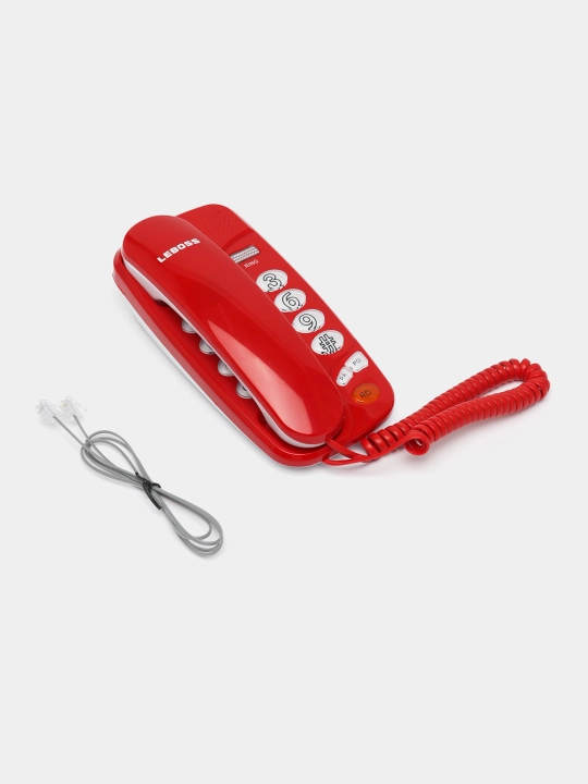 Simli orqali ishlaydigan telfon, uy telefoni Leboss B-636