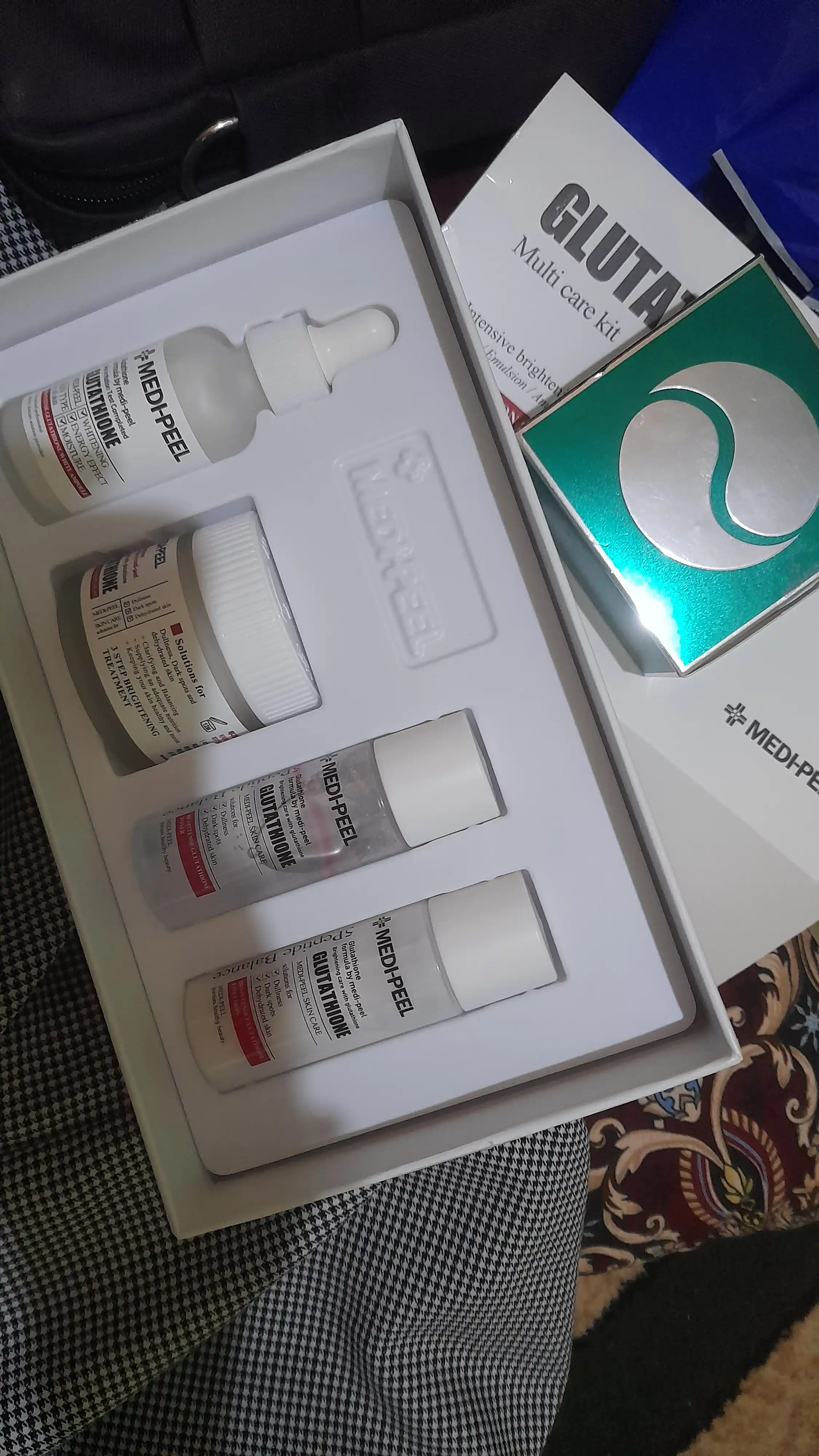 Набор для ухода за лицом, MEDIPEEL+, Glutathione 600, Peptide bor-tox, Glutathione hyal aqua, Algo-tox, Filler-eazy