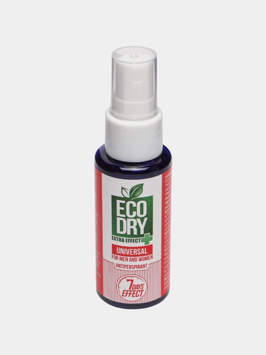 Antiperspirant sprey Eco Dry Universal, terlashga qarshi samarali vosita, 35 ml