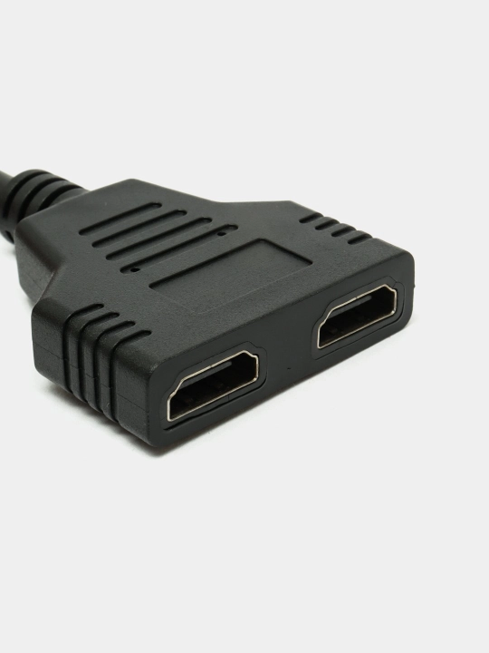 Кабель разветвитель HDMI сплиттер на 2 порта, 1 вход 2 выхода, 30 см