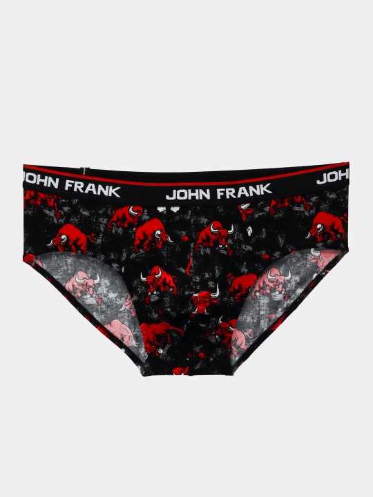 Erkaklar uchun bokser trusiklar John Frank, Turkiya, o'lchami S-XXL, JFBD332-BULLS