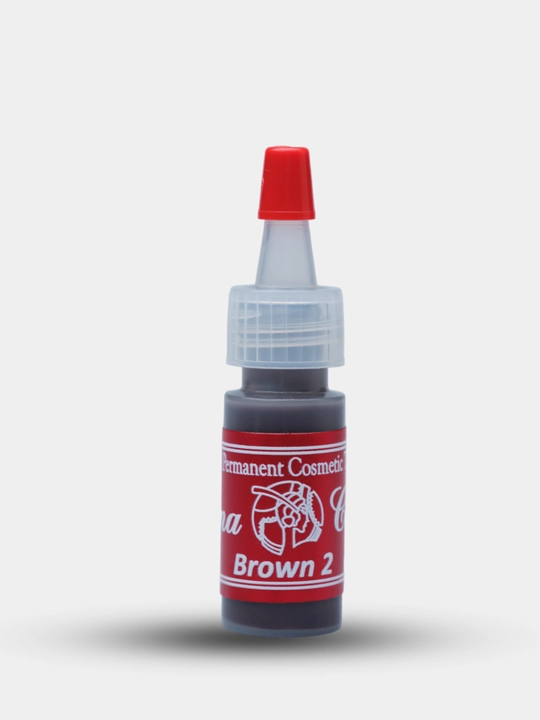 Permanent qosh bo'yanish uchun pigment Perma Color, model "Brown 2" - 