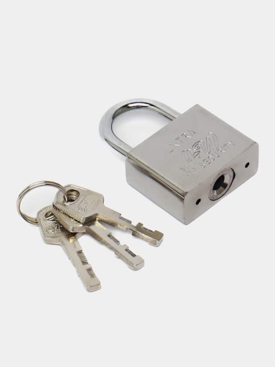 Навесной замок, стальной, для гаража, 3 ключа, Extra Top Security