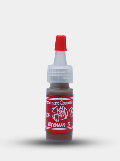 Doimiy qosh bo'yanish uchun pigment Perma Color, Model "Brown 5" - 