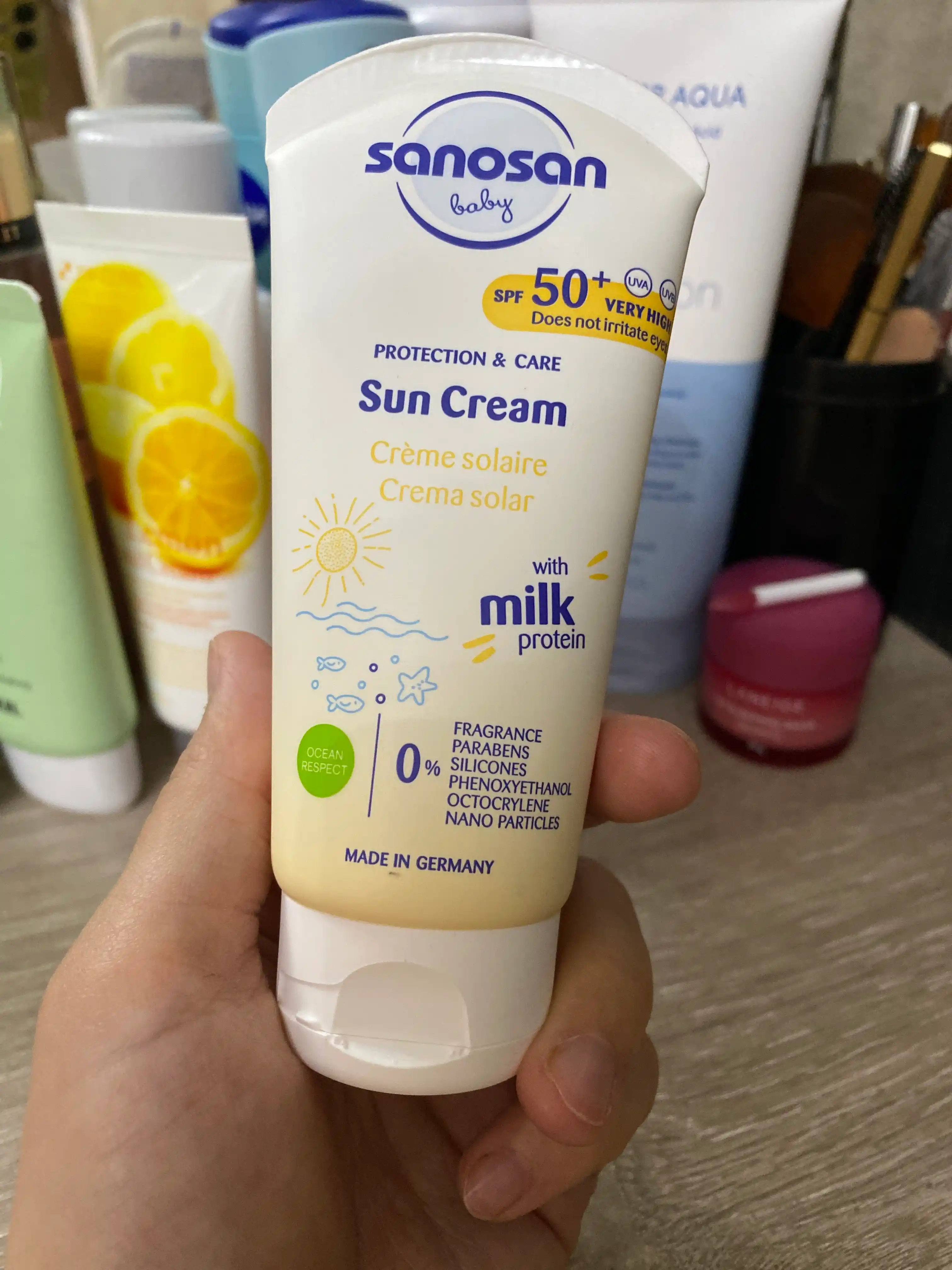 Крем Sanosan Baby солнцезащитный SPF 50 0 м+, 75 мл