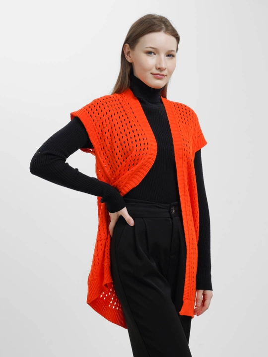 Ayollar uchun kardigan Didov triko, to'qilgan, oversize, bahor-kuzga